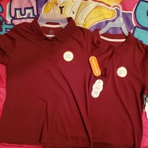 2 School Uniform Polo Style Shirts